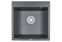 Granula- (чёрный металлик), кухонная мойка, кварц арт-5102, ШВАРЦ — фото 1, Кухонные мойки