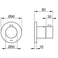 Товар: Душевая система Keuco IXMO 59602 370001 с термостатом Черная матовая арт-59602370001 - фото 13 Душевая система Keuco IXMO 59602 370001 с термостатом Черная матовая арт-59602370001 — фото 13, Встраиваемые душевые комплекты