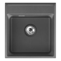 Мойка кухонная Point Мисти 46 графит арт-PN3011GR — фото 1, Кухонные мойки