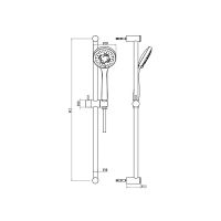 Душевой гарнитур Gattoni Programma Doccia Хром арт-1081/PDC0 — фото 2, Душевые гарнитуры на штанге