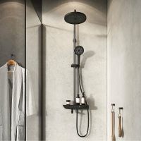 Душевая система Iddis SpaHome Черная матовая арт-SPABLBTi06 — фото 7, Душевые стойки