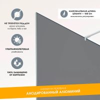 Душевая перегородка Reflection Walk in 90 профиль Хром стекло тонированное арт-RX20090TCR-20 — фото 2, Душевые перегородки