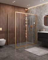 Душевой уголок CEZARES арт-MOLVENO-AH-2/1-170/90-C-BORO-IV — фото 1, Прямоугольные душевые уголки