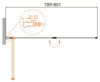 Шторка на ванну CEZARES арт-RELAX-V-2-80/140-C-Bi — фото 2, Складные шторки для ванной