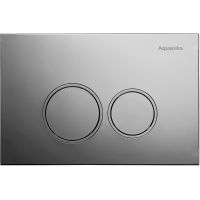 Клавиша смыва Aquanika Basic R-type Хром арт-01.02.19 — фото 1, Кнопки смыва