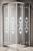 Душевой уголок CEZARES арт-GIUBILEO-A-2-80-SCORREVOLE-CP-Cr — фото 1, Квадратные душевые уголки