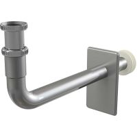 Крышка и патрубок сифона Alcaplast Хром арт-A438 — фото 1, Прочие комплектующие для слива и канализации