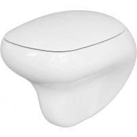 Унитаз Ambassador Diamond подвесной Белый глянцевый с сиденьем Микролифт арт-123T20001R-122T20001 — фото 1, Подвесные унитазы