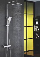 Душевая система Rose R35 с термостатом Хром арт-R3536 — фото 4, Душевые стойки