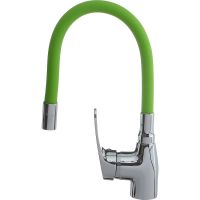 Товар: Смеситель для кухни Melodia della vita Ostessa Хром Зеленый арт-MDV40615Green - фото 3 Смеситель для кухни Melodia della vita Ostessa Хром Зеленый арт-MDV40615Green — фото 3, Смесители для кухни