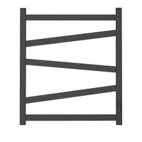 Полотенцесушитель электрический Point Феникс П5 500x600, диммер справа, черный арт-PN15856B — фото 1, Электрические полотенцесушители