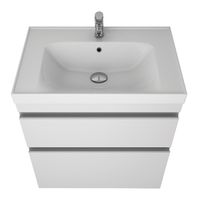 Тумба GRACE PLUS, 60 см, подвесная/напольная, 2 ящика, с опорами, белый глянец арт-99.0904 — фото 10, Тумбы под раковину