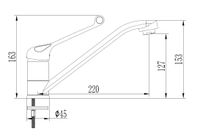 Товар: Смеситель д/кухни с хирург. ручкой арт-MD 05 - фото 2 Смеситель д/кухни с хирург. ручкой арт-MD 05 — фото 2, Смесители для кухни