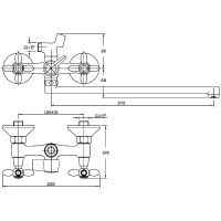 Смеситель для ванны Agger Retro универсальный Бронза арт-A1921188 — фото 9, Смеситель для ванны
