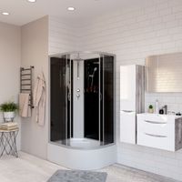 Душевая кабина Niagara Classic NG-2510-14LBKT (120х80х210) высокий поддон(40см),стекло тонированное, арт-25101434LBKT — фото 1, Душевые кабины