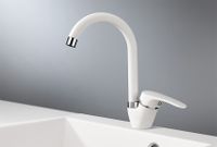 Granula- (БЕЛЫЙ), СМЕСИТЕЛЬ КУХОННЫЙ арт-1024, АРКТИК — фото 1, Смесители для кухни