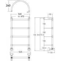 Товар: Водяной полотенцесушитель Margaroli Sole 442-4 Хром арт-4424704CRNA - фото 2 Водяной полотенцесушитель Margaroli Sole 442-4 Хром арт-4424704CRNA — фото 2, Водяные полотенцесушители