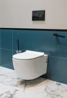 Унитаз Creto Logan L1 подвесной Белый с сиденьем Микролифт арт-1001-001-L1W — фото 6, Подвесные унитазы