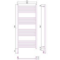 Товар: Электрический полотенцесушитель Сунержа Богема 3.0 прямая 1200x500 L Хром арт-00-5804-1250 - фото 2 Электрический полотенцесушитель Сунержа Богема 3.0 прямая 1200x500 L Хром арт-00-5804-1250 — фото 2, Электрические полотенцесушители