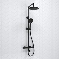 Душевой комплект с термостатическим смесителем арт-A288.077.078.BM Thermo — фото 1, Душевые стойки