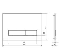Товар: Клавиша смыва KK POL Vitrum Grande V4 Черная глянцевая Золото матовое арт-SPP/018/0/K - фото 2 Клавиша смыва KK POL Vitrum Grande V4 Черная глянцевая Золото матовое арт-SPP/018/0/K — фото 2, Кнопки смыва