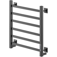 Электрический полотенцесушитель Comfysan Roma-K EC-6 60x50 Черный матовый арт-016548 — фото 1, Электрические полотенцесушители