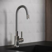 Смеситель для кухни Aringa Твид Хром Серый арт-AR02022GR — фото 3, Смесители для кухни