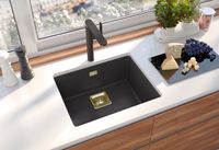 Мойка для кухни ALVEUS QUADRIX 50 GRANITAL+ STEEL-G04M 560X460X200 с сифоном 1133398, арт-1108037.0 — фото 2, Кухонные мойки