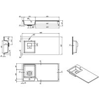 Товар: Раковина Florentina Аванти 100 L с местом под стиральную машину Белая арт-10.310.0L100.001 - фото 2 Раковина Florentina Аванти 100 L с местом под стиральную машину Белая арт-10.310.0L100.001 — фото 2, Раковины встраиваемые сверху