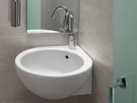 Раковина Hatria You and Me 46 L угловая Белая арт-Y0H601 — фото 2, Мини-раковины