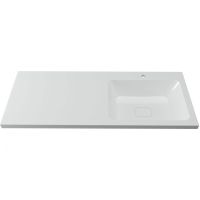 Раковина Madera Kamilla 120 R с местом под стиральную машину Белая арт-4627173210010 — фото 1, Раковины встраиваемые сверху