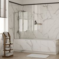 Leine Fixed Стеклянная шторка на ванну арт-35P02-110 — фото 2, Шторки для ванной распашные