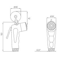 Товар: Гигиенический душ Melodia della vita Notch Хром арт-MKP20489P - фото 2 Гигиенический душ Melodia della vita Notch Хром арт-MKP20489P — фото 2, Гигиенические души