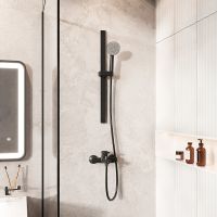 Душевая штанга Iddis Optima Home Черная матовая арт-OPH70B0i17 — фото 3, Штанги для душа