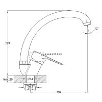 Смеситель для кухни G-Lauf Хром арт-NUD4-A045 — фото 2, Смесители для кухни