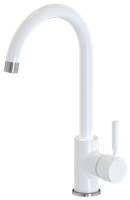 Смеситель д/кухни "Fresco" белый, арт. арт-FR 519 W — фото 1, Смесители для кухни