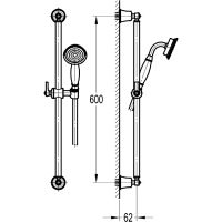 Душевой гарнитур Swedbe Terracotta Art Терракота арт-2533 — фото 2, Душевые гарнитуры на штанге