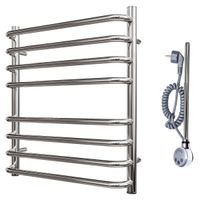 Полотенцесушитель электрический Point Нептун премиум П8 500x600 левый/правый, хром арт-PN09156SE — фото 4, Электрические полотенцесушители