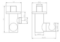 Шланговое подключение ESKO Черное матовое арт-SH805 black — фото 4, Шланговые подключения
