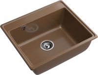 GRANFEST Мойка VERTEX 580 1-чаша 580*500мм терракот арт.GF- арт-V-580 терракот — фото 1, Кухонные мойки