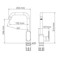 Elbe A Смеситель для кухни арт-7407 — фото 11, Смесители для кухни