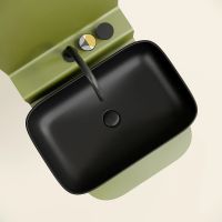 Раковина-чаша Ceramicanova Element 61 Черная матовая арт-CN6053MB — фото 9, Раковины накладные