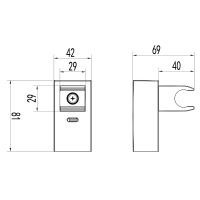 Товар: Держатель для душа Lemark Хром арт-LM8079C - фото 2 Держатель для душа Lemark Хром арт-LM8079C — фото 2, Держатели для душа