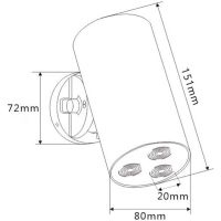 Верхний душ Bronze de Luxe Liberty Черный матовый арт-501B — фото 3, Верхние души