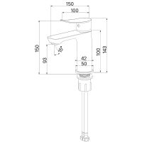 Смеситель для раковины Milardo Demi Хром арт-DEMSB00M01 — фото 4, Смесители для раковины