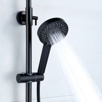 Душевая система Bond Черная матовая арт-B01-9188 — фото 4, Душевые стойки