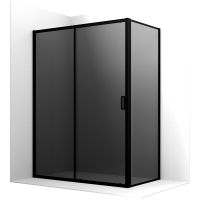 Душевой уголок Ambassador Forsa 130х100 профиль Черный стекло тонированное арт-17022219ABB-100ABB — фото 1, Прямоугольные душевые уголки