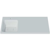 Раковина Madera Kamilla 100 L с местом под стиральную машину Белая арт-4627173210577 — фото 1, Раковины встраиваемые сверху