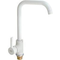 Смеситель для кухни Melodia della vita Ostessa Белый Хром арт-MDV35115_wt — фото 6, Смесители для кухни