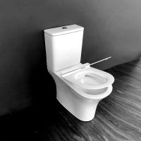 Унитаз компакт CeramaLux Белый глянцевый с бачком и сиденьем Микролифт арт-1217-1А — фото 4, Напольные унитазы